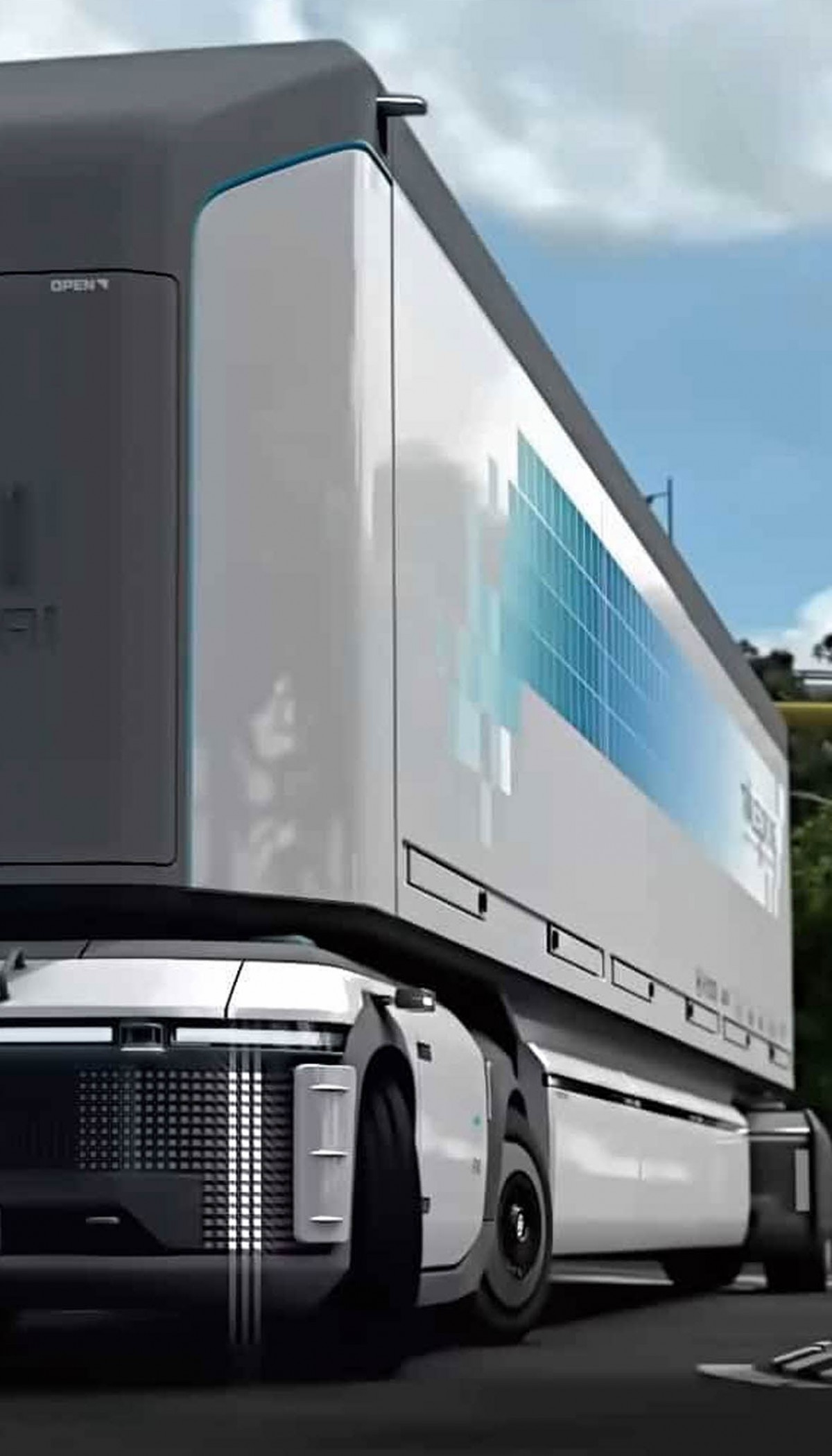 HYUNDAI HYDROGEN TRAILER DRONE